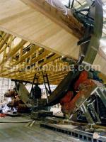 ID 6470 TENACIOUS - Construction of the Jubilee Sailing Trust's second tall ship at the Merlin Quay shipyard (renamed the Jubilee yard) in Woolston, Southampton, England. The ring frames are in place in...